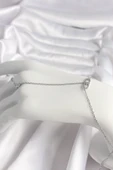 Pirinç Gümüş Renk Zirkon Taşlı Messika Model Kadın Şahmeran - EBJ250118W30723 - 1