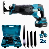 Yeni Akülü Kömürsüz Motor Tilki Kuyruğu Testere 36v 5ah (Mavi) EEA421 - 1