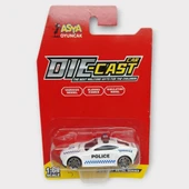 Metal Mini Polis Arabası  8 cm - Polis - 5 - 5