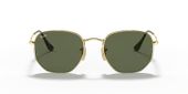 Ray-Ban Hexagonal 3548N 001 Gold-Green Güneş Gözlüğü - 1
