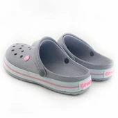 CROCS CROCBAND KADIN TERLİK GRİ PEMBE - 4