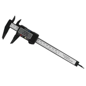 Dijital Kumpas Metal Çene 150 mm LCD Ekran Lastik Derinlik Çap Ölçme 0.2 mm Hassasiyet İnç Ölçüm - 5