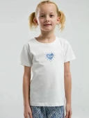 Arnetta Kız Çocuk Beyaz Kısa Kol Pijama Takım 3305 thumbnail 2