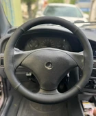 DİKİŞLİ DİREKSİYON KILIFI NOKTALI DERİ SİYAH DERİ SİYAH DİKİŞLİ FIAT PALİO İÇİN - 1