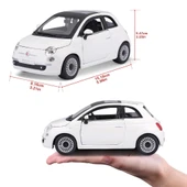 Bburago 1:24 Fiat 500 (2007) Beyaz - 2