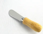 5 Parça Bıçaklı Tereyağı Bıçağı - Mini Spatula Ahşap Saplı Set - 5