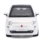 Bburago 1:24 Fiat 500 (2007) Beyaz - 6
