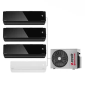 Arçelik Karma Multi Sistem Duvar Tipi 4+1 İnverter 9+9+9 BTU (Siyah) 12 BTU (Beyaz) - 30000 BTU Dış Ünite - 1