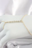 Pirinç Gold Renk Zirkon Taşlı Yılan Model Kadın Şahmeran - EBJ250501W33497 - 1
