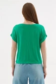 FASHION FRIENDS KADIN BİSİKLET YAKA BLUZ 25Y0519K1 - 4