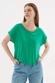 FASHION FRIENDS KADIN BİSİKLET YAKA BLUZ 25Y0519K1 - 5