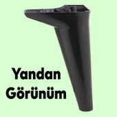 Mobilya Kanepe Sehpa TV Ünitesi Koltuk Ayağı 18 cm Siyah Baza Ayak 4 Adet thumbnail 3