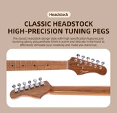 SMİGER ELEKTRO GİTAR L-G2-İ3 BK SİLVER thumbnail 3