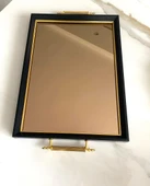 Aynalı Tepsi,lüks Çay Tepsisi,sunum Tepsisi,nişan Tepsisi,çay Kahve Sunum Tepsisi - 2