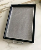 Simli Çay Tepsisi ,lüx Çay Tepsisi,sunum Tepsisi - 11