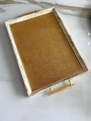 Simli Çay Tepsisi ,lüx Çay Tepsisi,sunum Tepsisi - 2