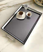 Aynalı Tepsi,lüks Çay Tepsisi,sunum Tepsisi,nişan Tepsisi,çay Kahve Sunum Tepsisi - 9