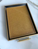 Simli Çay Tepsisi ,lüx Çay Tepsisi,sunum Tepsisi - 17