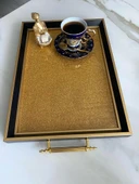 Simli Çay Tepsisi ,lüx Çay Tepsisi,sunum Tepsisi - 16