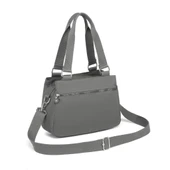 Krinkıl Kumaş Kadın Omuz Çantası Smart Bags 1125 Koyu Gri - 3