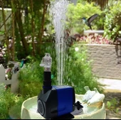 Süs Havuzu Motoru Sump Motor Şelale Motor  1.6 metre Yüksekliğe Su Yükseltebilir thumbnail 6