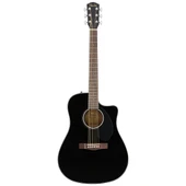 Fender CD-60SCE Dreadnought Black Elektro Akustik Gitar thumbnail 1