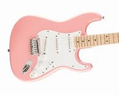 Squier FSR Sonic Stratocaster HT Akçaağaç Klavye WPG Shell Pink Elektro Gitar thumbnail 1