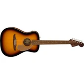 Fender Malibu Player Ceviz Klavye GPG Sunburst Elektro Akustik Gitar thumbnail 2
