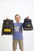 Batman Temalı Erkek Çocuk 3 lü Okul Çanta Seti Süper Kahraman Sırt Çantası Beslenme Çantası Kalemlik - 2