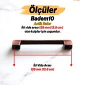 Gölcük Oval Eskitme Antik Bakır 128 mm Metal Mobilya Mutfak Çekmece Dolap Kulpu Kulbu Kulpları thumbnail 3