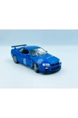 Welly 1/24 Nissan Skyline Gtr R34 Model Araba Mavi - 3
