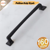 Pelikan Metal Siyah 160 mm Mobilya Mutfak Çekmece Dolap Kapak Kulp Kulpu Kulbu Kulpları - 1