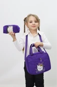 Kız Çocuk Hello Kitty Temalı 3 lü Okul Çanta Seti Sırt Çantası Termal Beslenme Çantası Kalemlik - 3