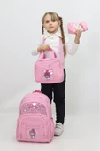 Kız Çocuk MyMelody Temalı 3 lü Okul Çanta Seti Sırt Çantası Termal Beslenme Çantası Kalemlik Sevimli - 1