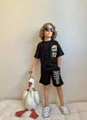 ERKEK ÇOCUK JURASSİC PARK DESENLİ PAMUK ŞORTLU TAKIM thumbnail 2