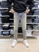 Yırtık Detay Yıkamalı Boyfriend Jean - 2