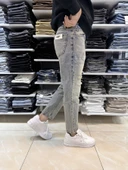 Yırtık Detay Yıkamalı Boyfriend Jean - 4