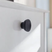 Alegro Düğme Siyah 10 ADET Mobilya Mutfak Dolap Dolabı Çekmece Kulpu Kulbu Plastik Tek Vidalı Kulp thumbnail 2