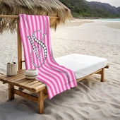 Dekoratif Modern Desenli Plaj Deniz Havlusu Peştamal 80x160 CM LUX77 RENKLİ 80 X 160 - 1