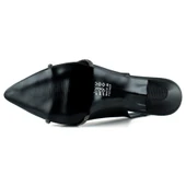 Erkan Saçmacı Raphtalia Plus Siyah Saten Burma Taşlı İnce Topuklu Arkası Açık Abiye Ayakkabı - 6