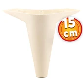 Mobilya Tv Ünitesi Çekyat Koltuk Kanepe Baza Destek Ayağı Ayakları 15 Cm Krem M8 6'lı Set thumbnail 8