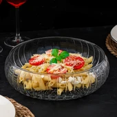 Porsima RYG7045 El Yapımı Büyük Boy Cam Salata Kasesi Şeffaf 23 cm - 3