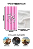 Dekoratif Modern Desenli Plaj Deniz Havlusu Peştamal 80x160 CM LUX77 RENKLİ 80 X 160 - 2