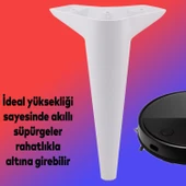 Mobilya Kanepe Sehpa TV Ünitesi Koltuk Ayağı 24 cm Beyaz Baza Ayak 4 Adet thumbnail 3
