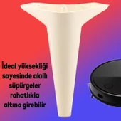 Mobilya Kanepe Sehpa TV Ünitesi Koltuk Ayağı 24 cm Krem Baza Ayak 4 Adet thumbnail 3