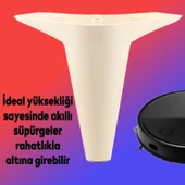 Mobilya Tv Ünitesi Çekyat Koltuk Kanepe Baza Destek Ayağı Ayakları 15 Cm Krem M8 6'lı Set thumbnail 4
