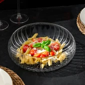 Porsima RYG7045 El Yapımı Büyük Boy Cam Salata Kasesi Şeffaf 23 cm - 4