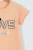 KIZ ÇOCUK TSHİRT LOVE BASKILI BİSİKLET YAKA E26 thumbnail 8