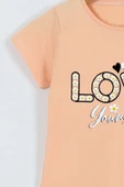 KIZ ÇOCUK TSHİRT LOVE BASKILI BİSİKLET YAKA E26 thumbnail 9
