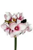 Nettenevime Yapay Çiçek Manolya Letex Eva Magnolia 33cm Pembe Koyu thumbnail 5